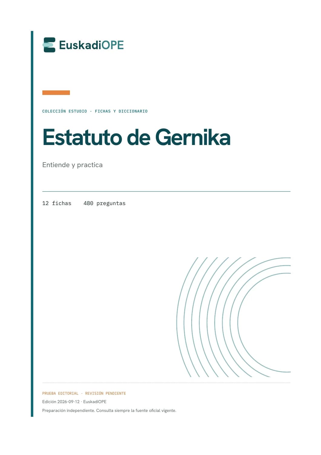 Portada real de Estatuto de Gernika: Entiende y practica